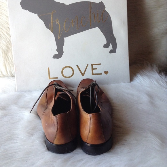 Aldo men’s brown leather oxfords - Picture 3 of 6